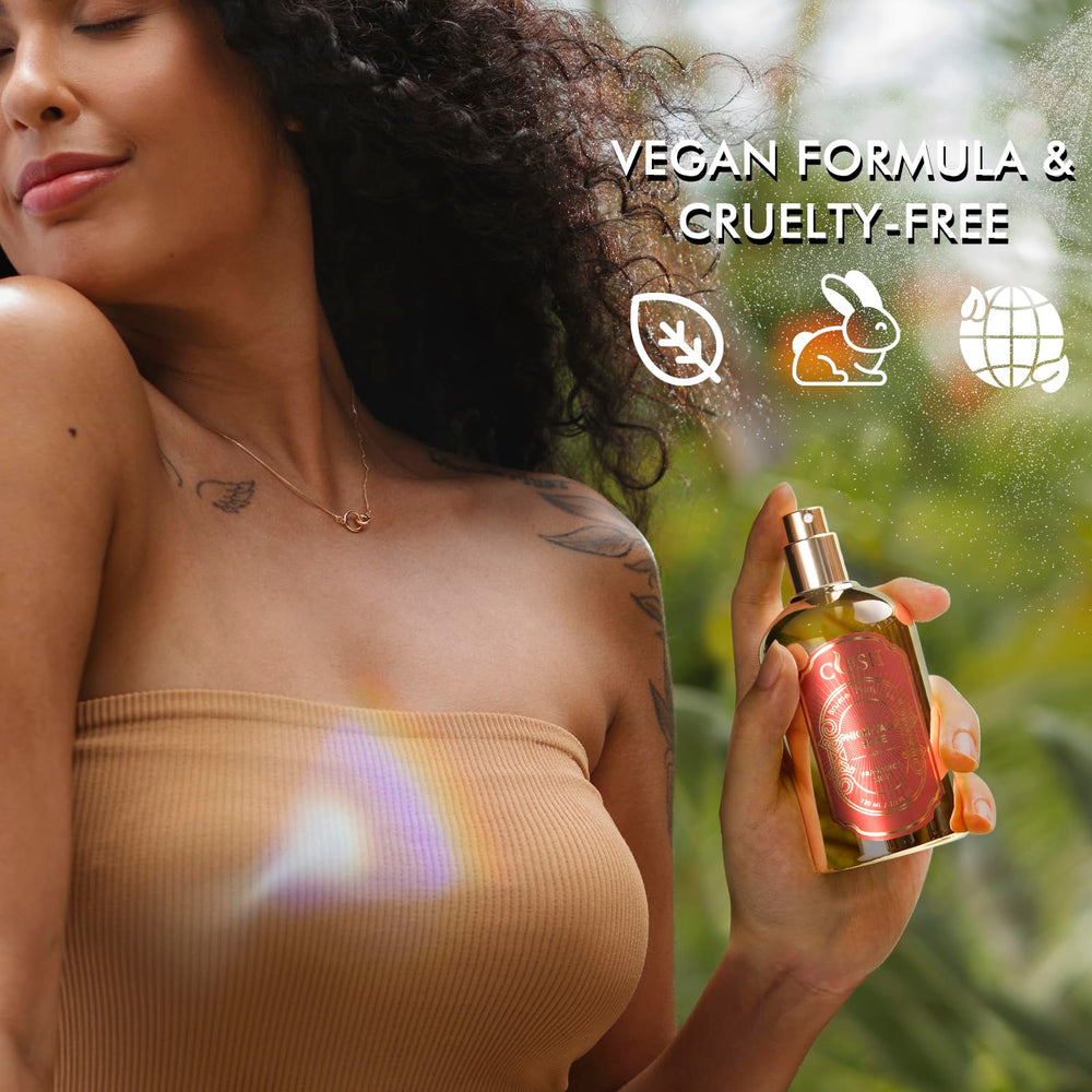 CLESH Nightfall Rose travel-friendly bottle fits purses and carry-ons.