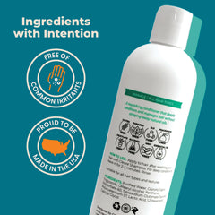 Cleure Hydrating Fragrance Free Conditioner texture close-up shows rich moisture