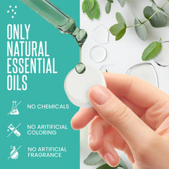 CLEVERFY eucalyptus shower steamers in shower corner for spa-like home routine