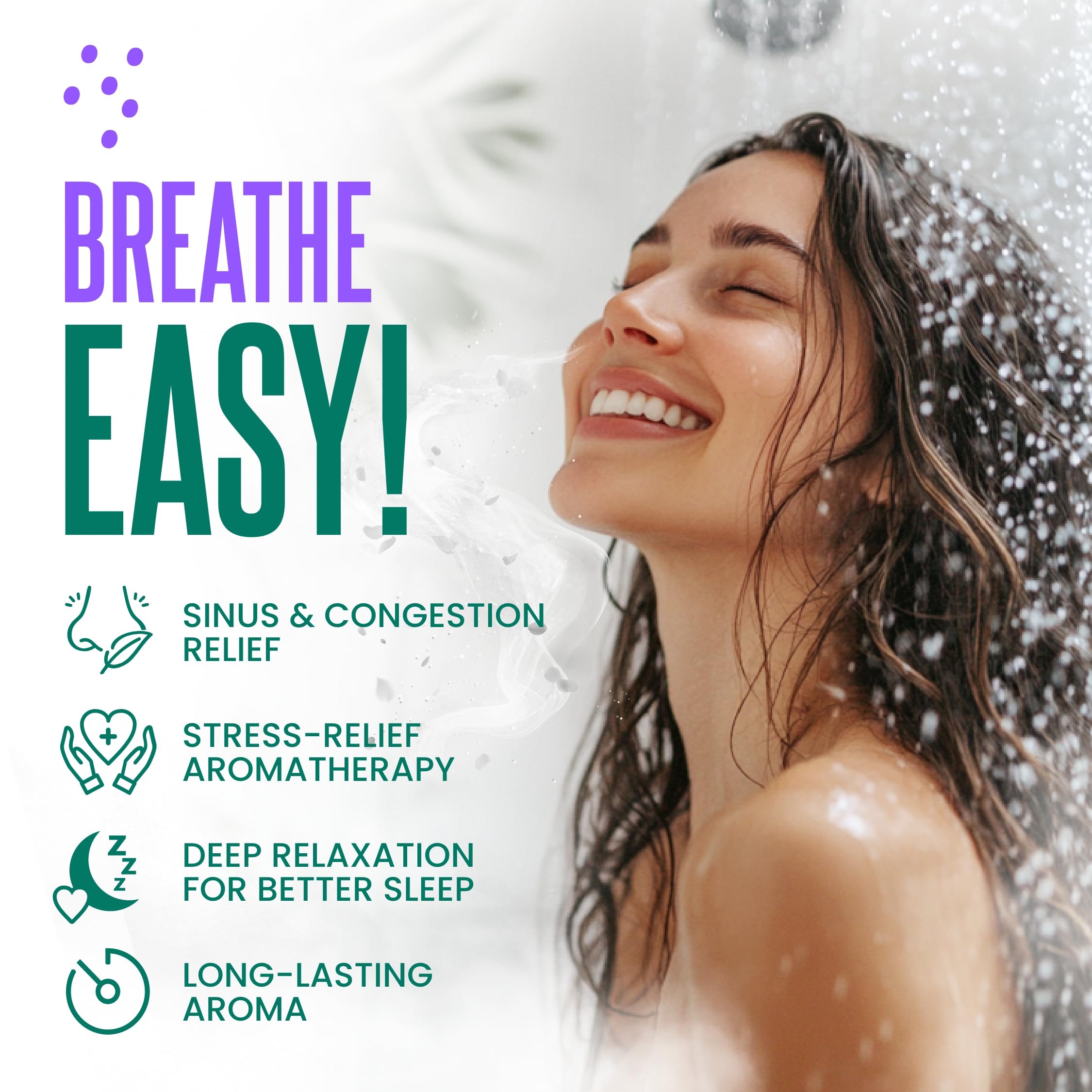 Morning routine with Cleverfy eucalyptus steamers for an energizing shower.