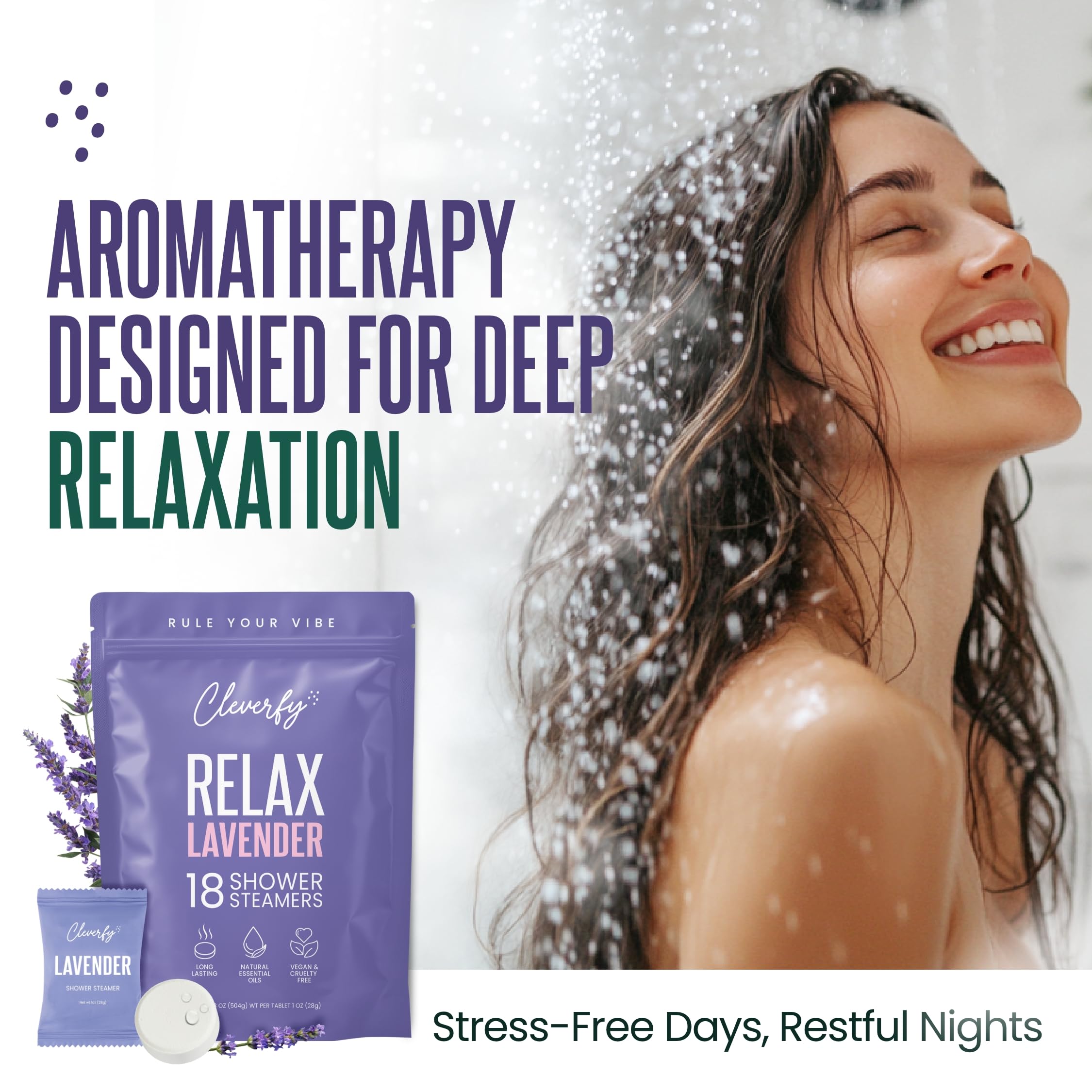CLEVERFY lavender shower steamers gift set ideal for gifting.