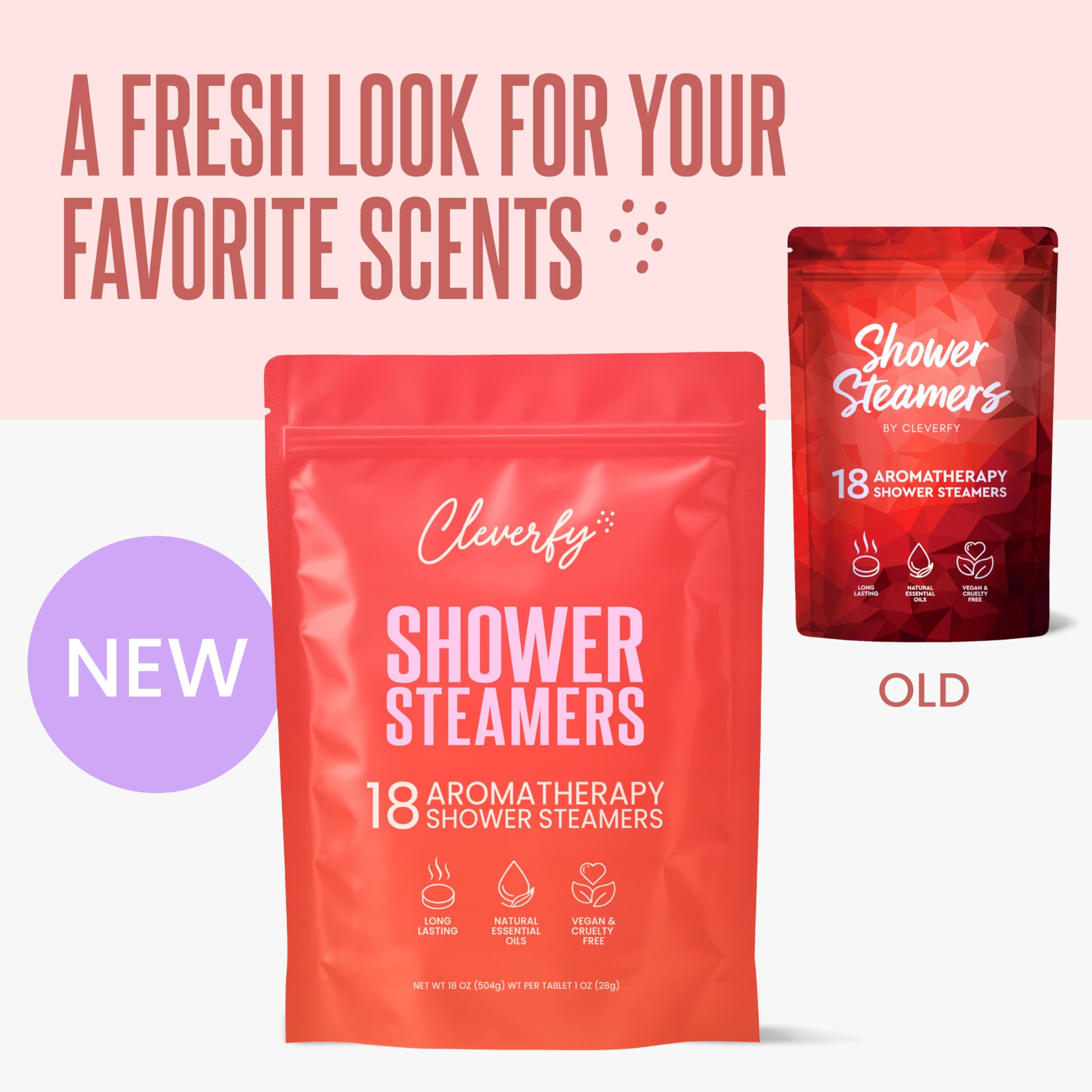 Cleverfy Shower Steamer Pack Shot: vibrant 18‑pack, ideal for gifting and self-care.