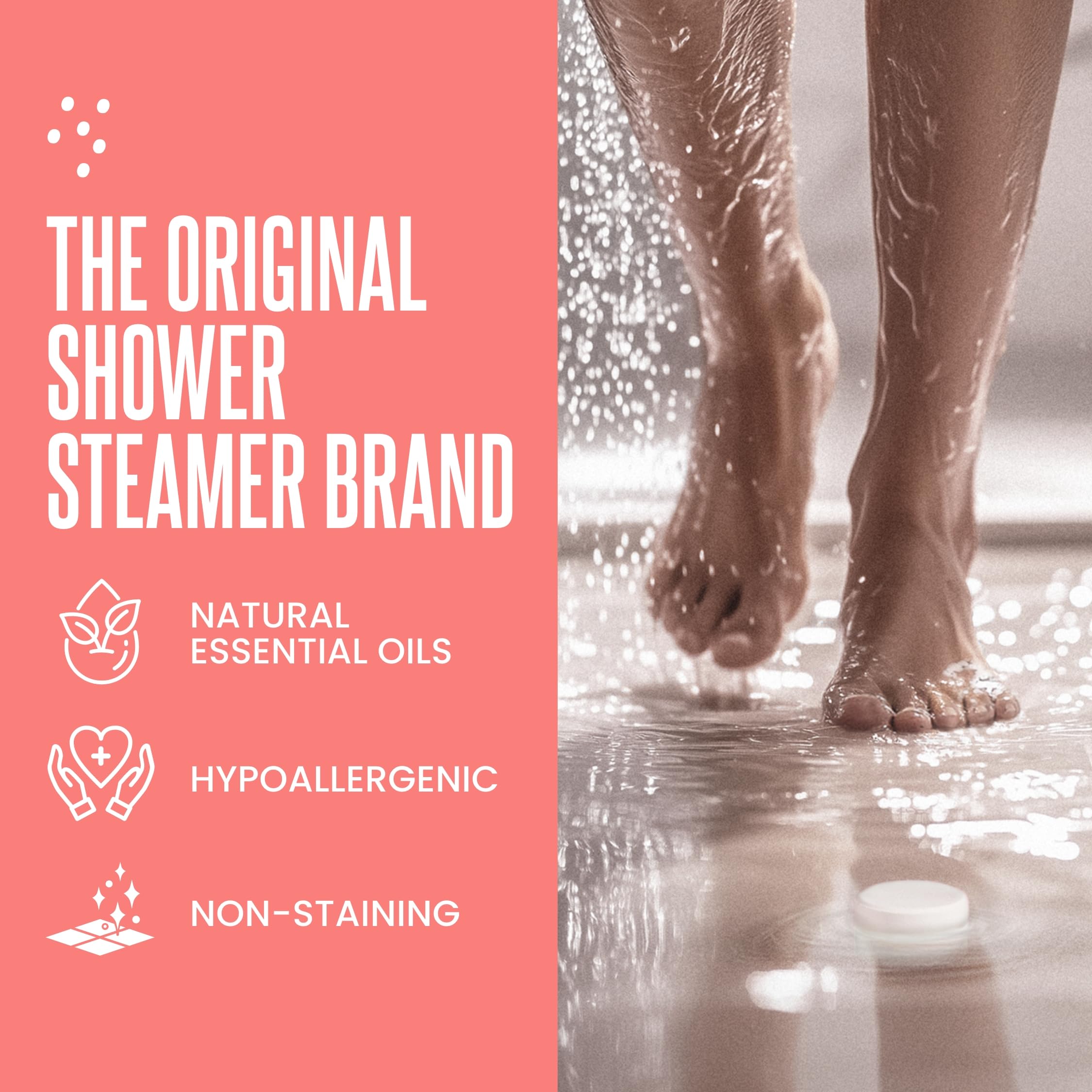 Cleverfy Shower Steamer Pomegranate & Rose: luxurious floral moment for calm evenings.