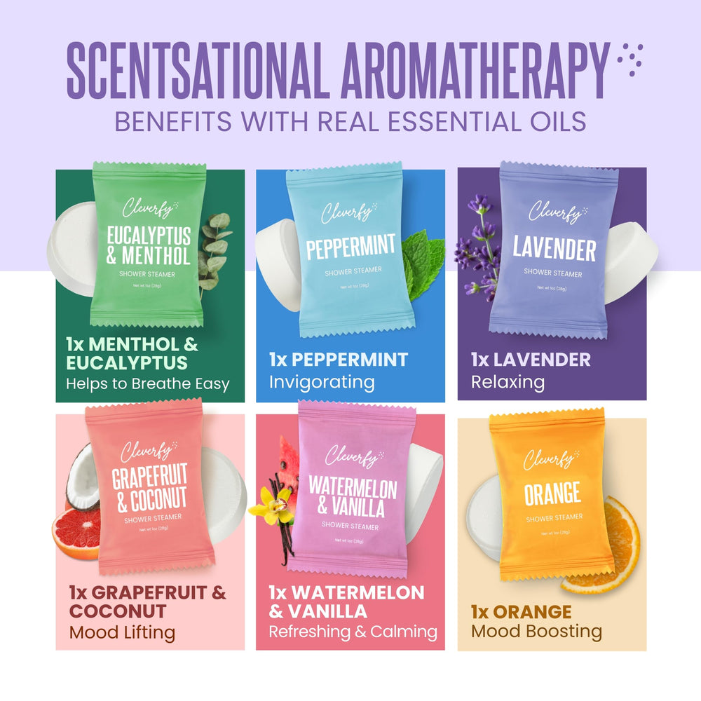 Cleverfy grapefruit tablet image suggests fresh, energizing scent ideal for daytime routines.