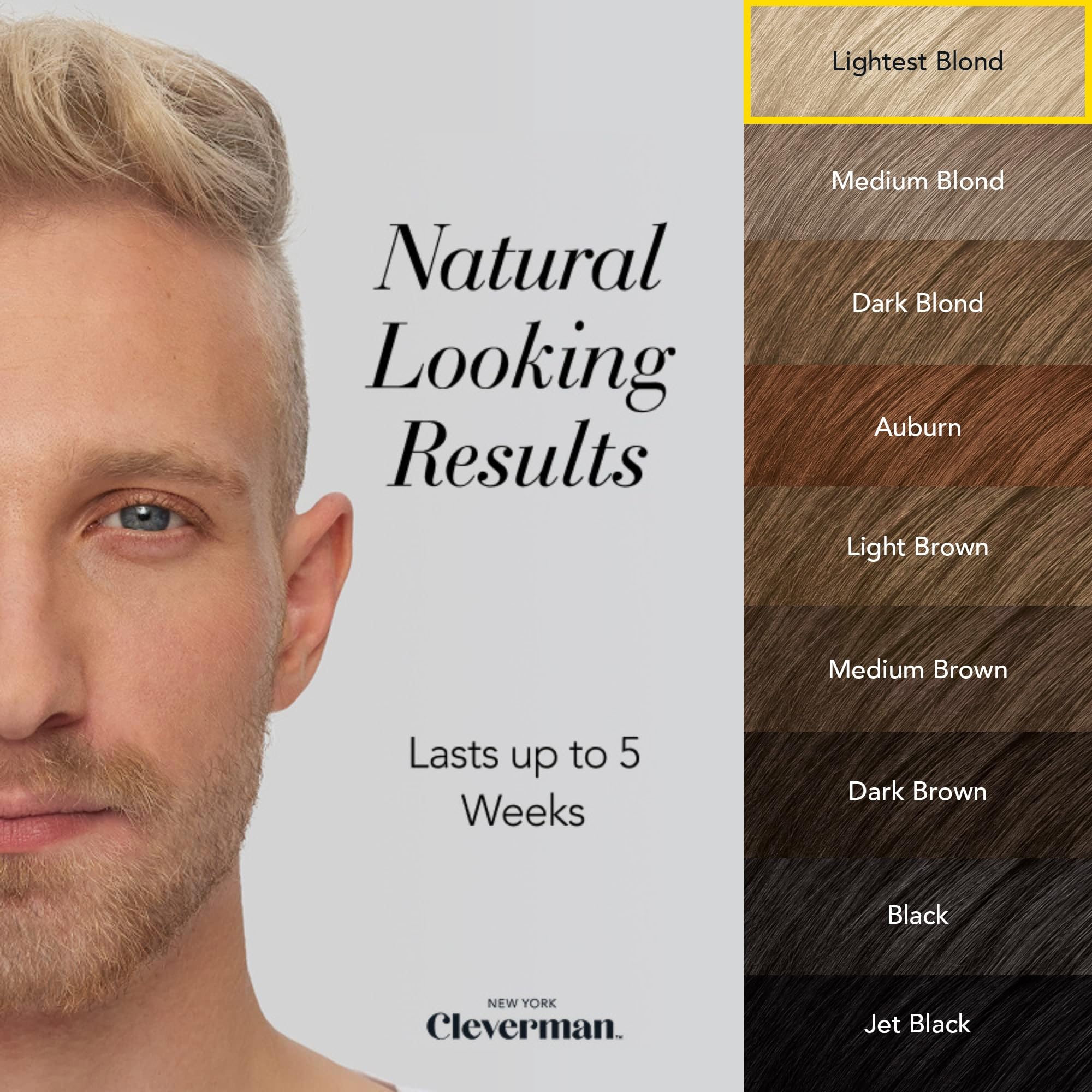 Cleverman all-in-one color kit contents with gloves ready for mess-free application.