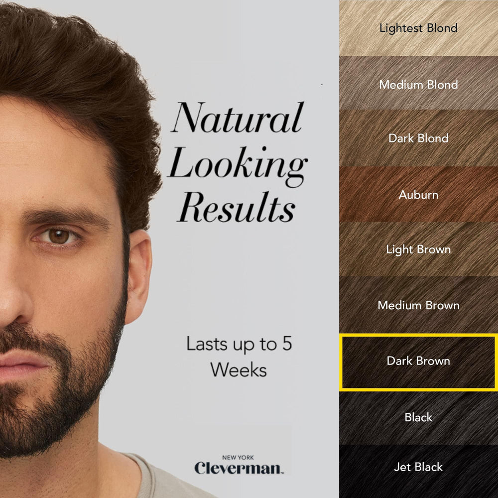 Cleverman hair dye cream application shows fast, easy color in minutes.