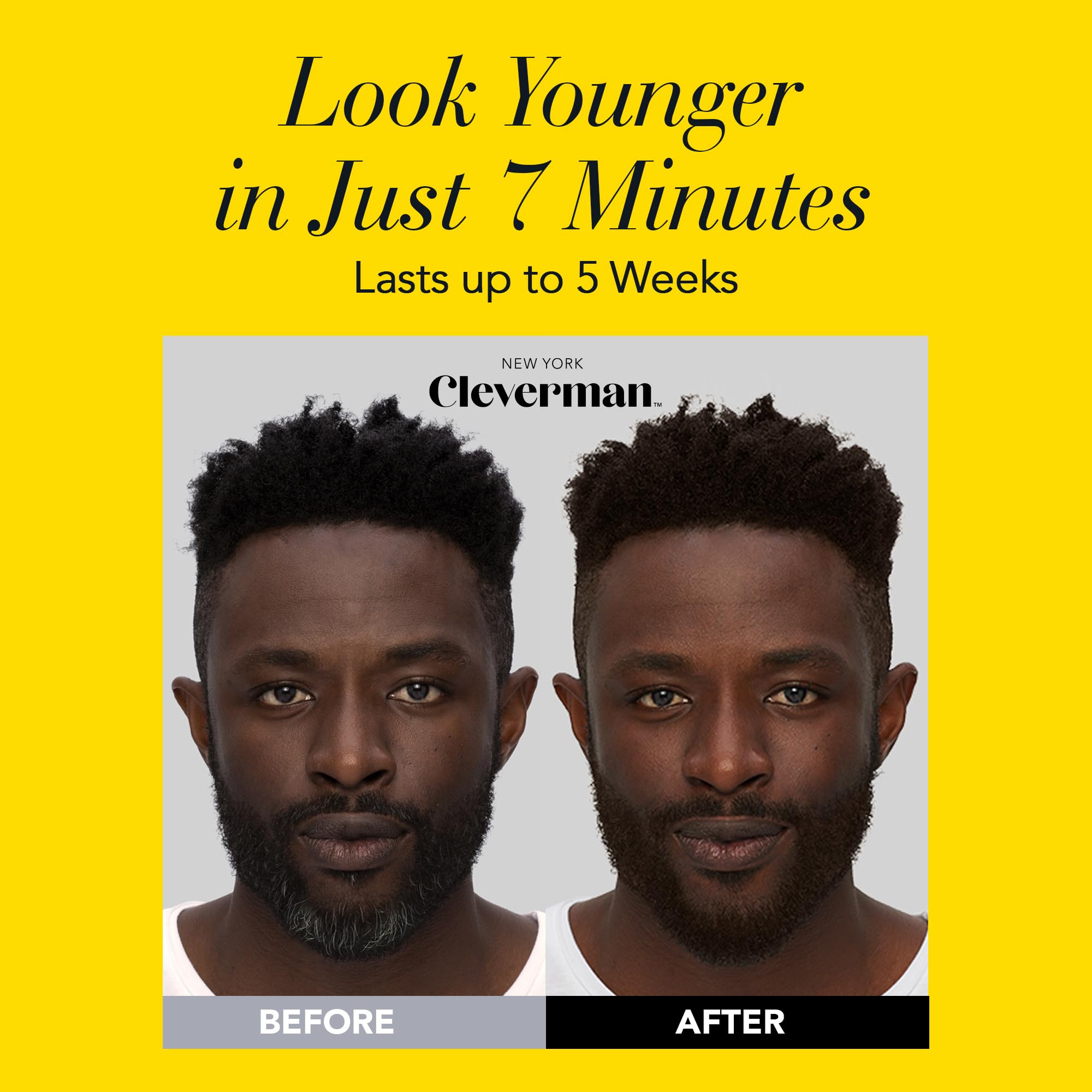 Cleverman quick-result 7-min hint image promotes fast, salon-like results at home.