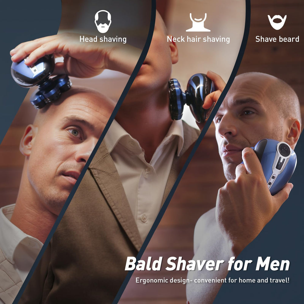 Clforczh head shaver in shower enables convenient grooming during showers.