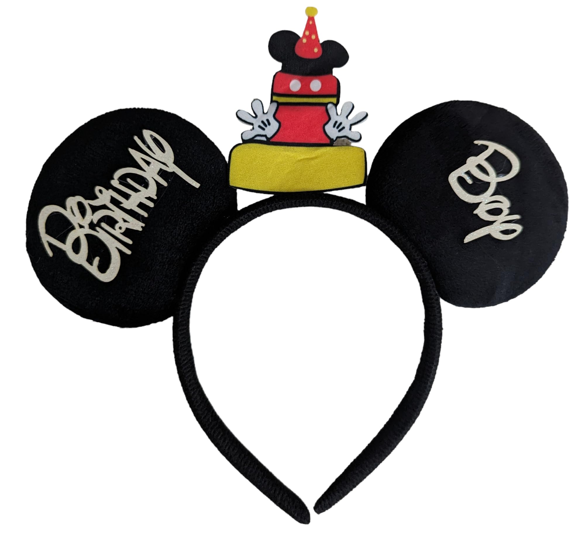 CLGIFT Mickey Ears Headband in black and silver for comfortable cosplay