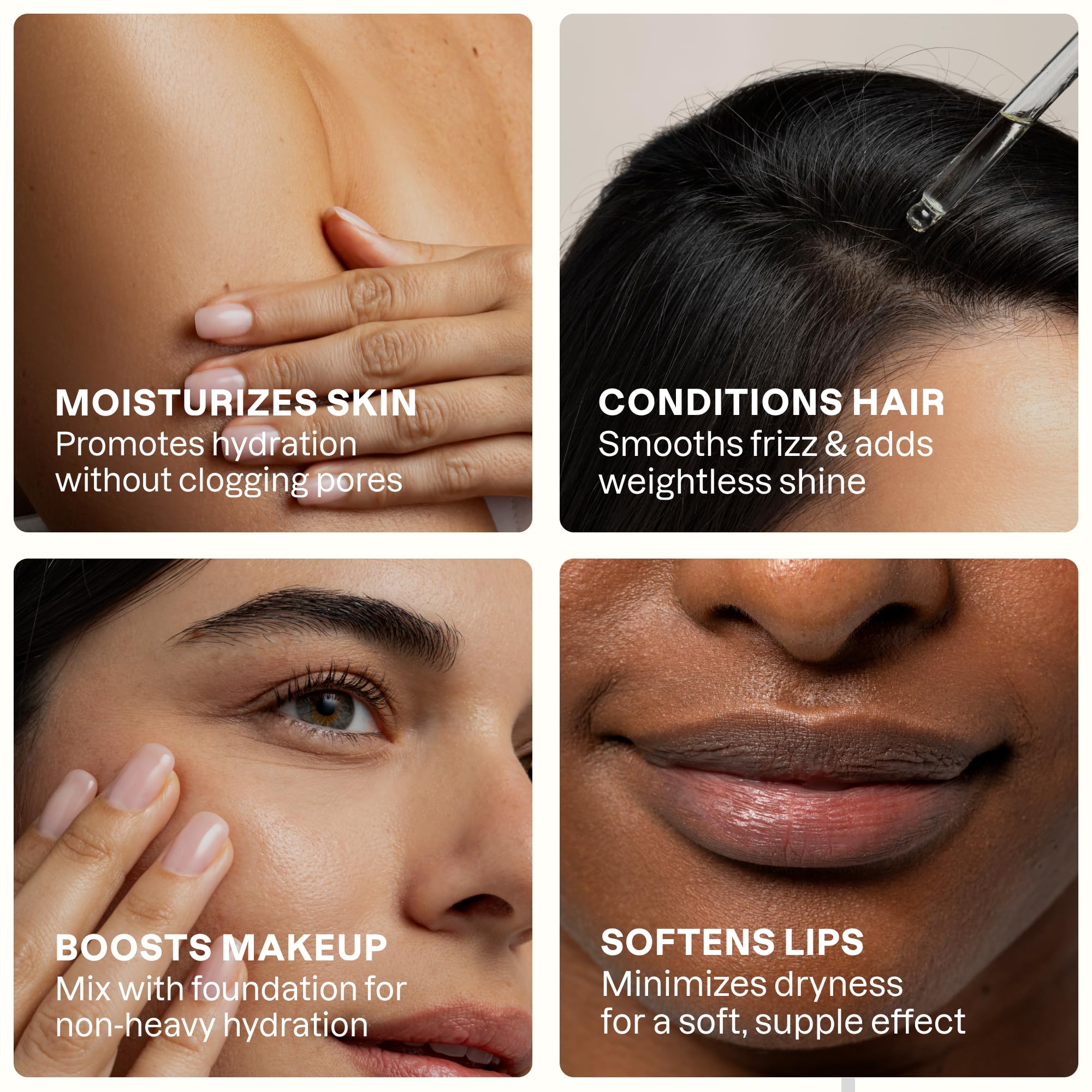 Cliganic Argan Oil drop on hand illustrating purity and application.