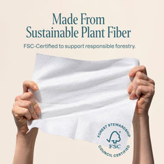 Cliganic Clean Face Towels XL soft texture close-up emphasizing hypoallergenic care