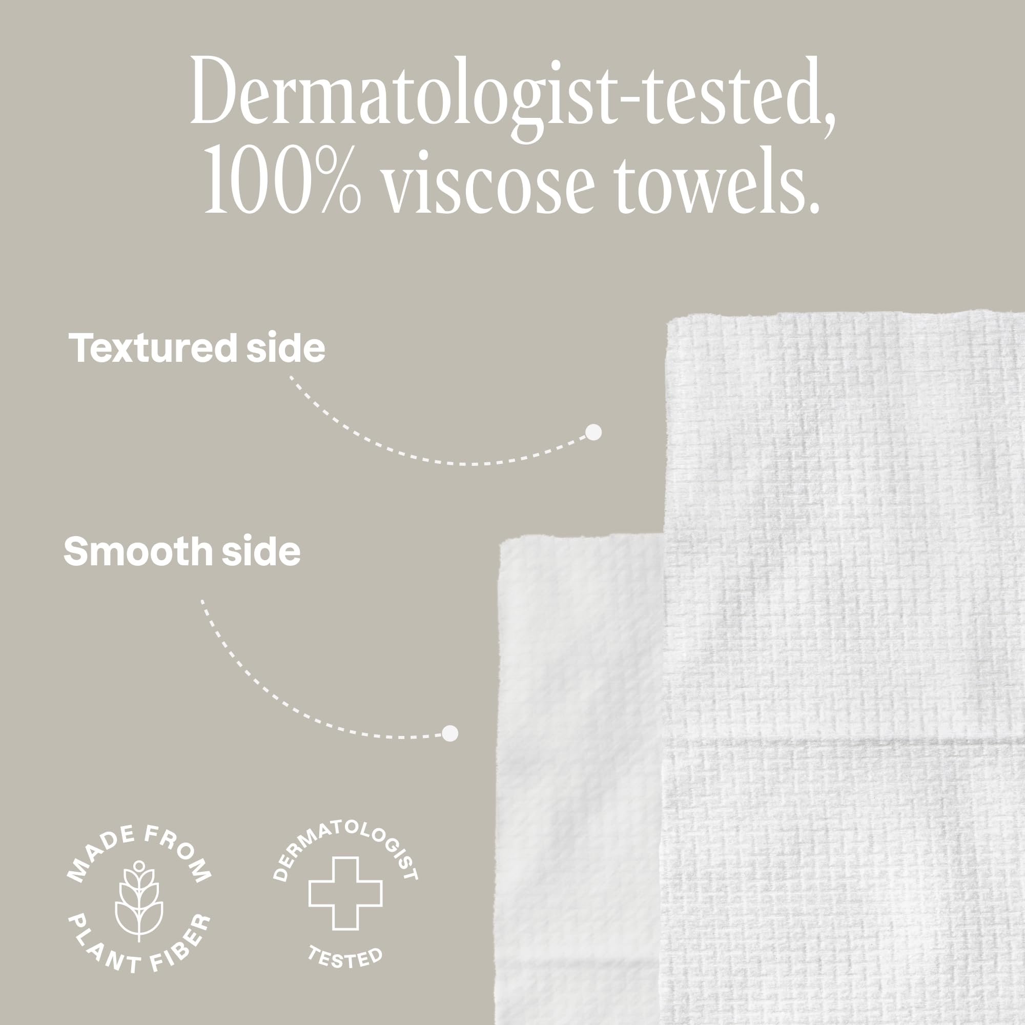 Cliganic Clean Face Towels XL ideal for makeup removal and masks