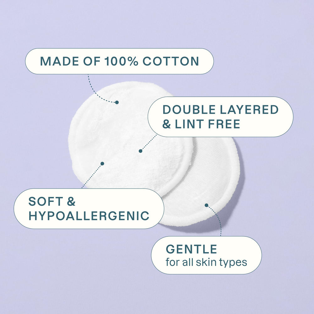 Cliganic close-up of multi-layer cotton texture for absorbency