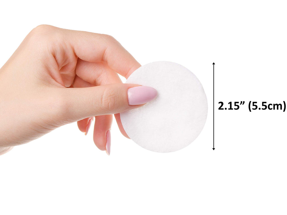 Cliganic cotton rounds emphasizing hypoallergenic, skin-friendly use for delicate care