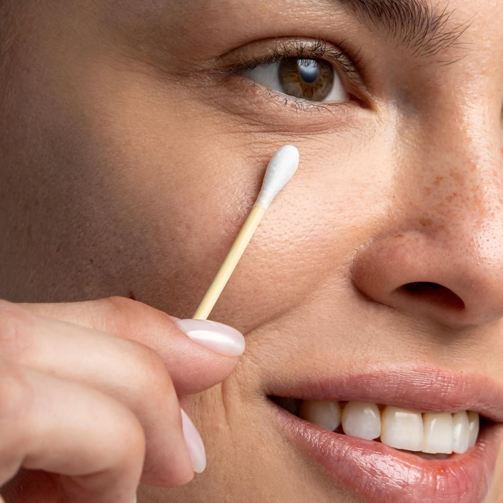 Cliganic cotton swabs soft buds, gentle cleansing for baby's delicate areas.