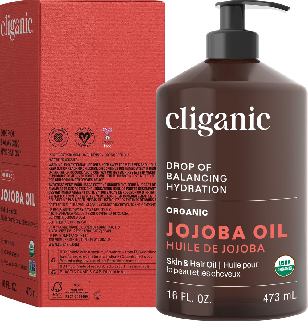 Cliganic Jojoba Oil in beard care routine for grooming versatility