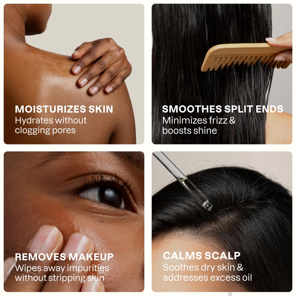 Cliganic Organic Jojoba Oil botanical sourcing highlight sustainable ingredients.