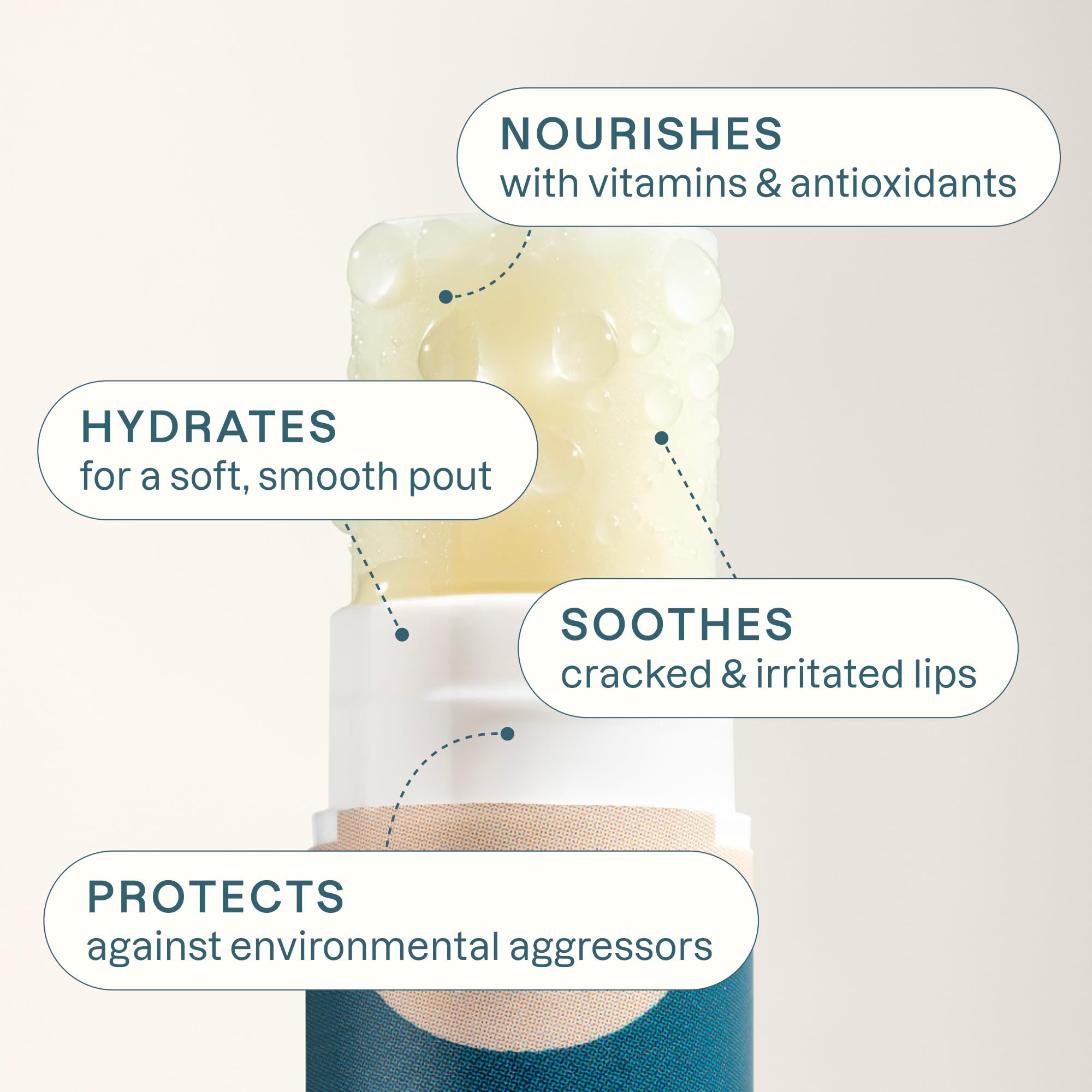 Cliganic Organic Lip Balm Citrus closeup conveys zesty scent and quick lip hydration