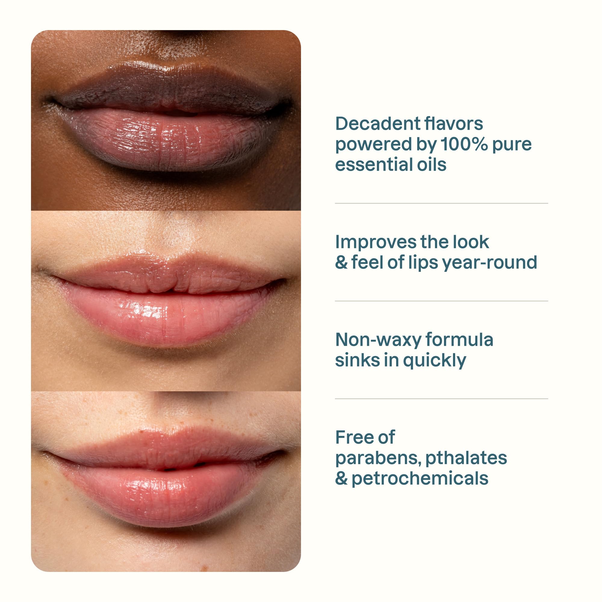 Cliganic Organic Lip Balm Eucalyptus Mint closeup evokes soothing cooling and minty relief