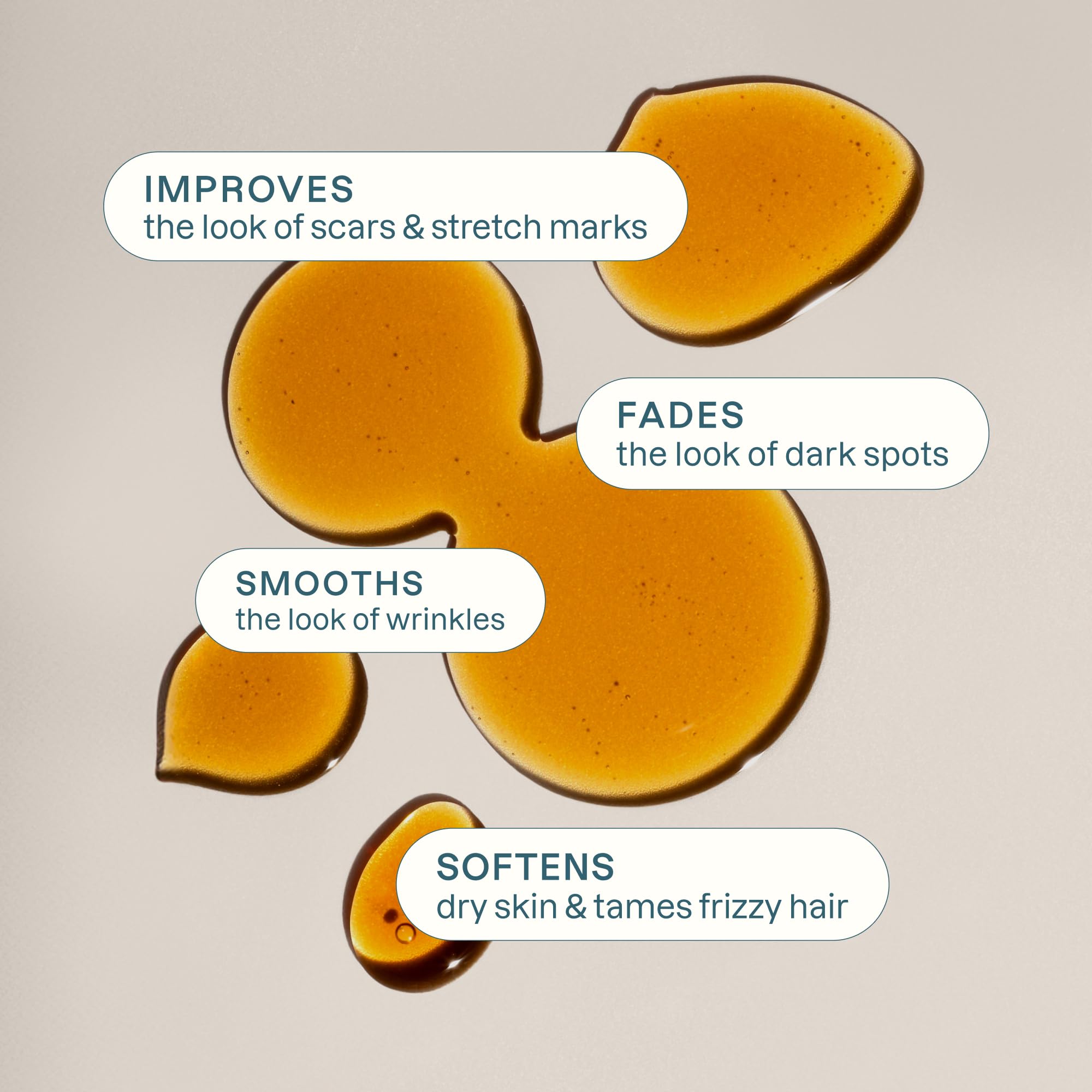 Cliganic Vitamin E oil bottle label highlighting purity and quality for skin care.
