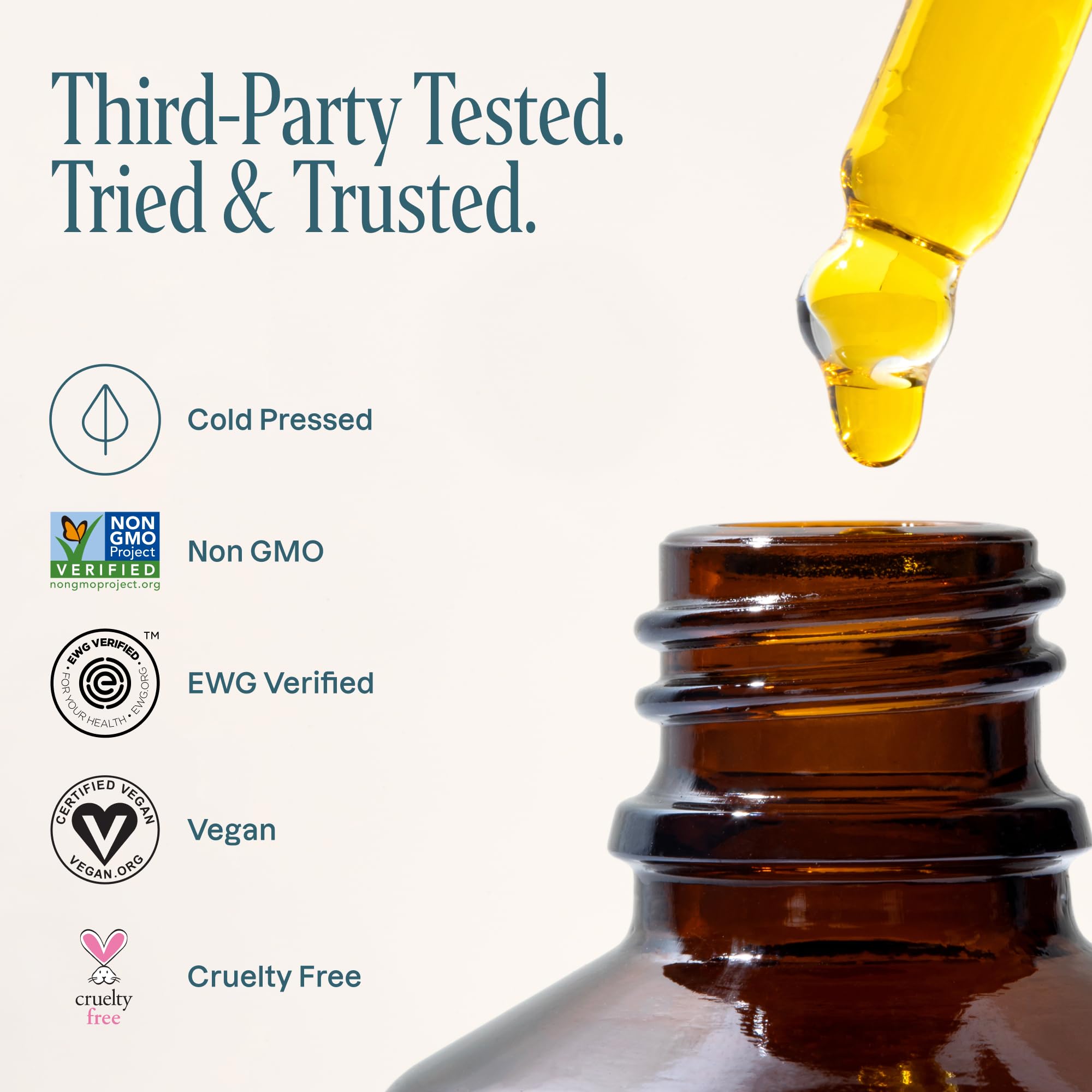 Cliganic Vitamin E oil bottle with pump for easy, gentle daily care.