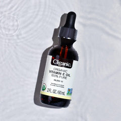 Cliganic Vitamin E Oil on skin for hydration