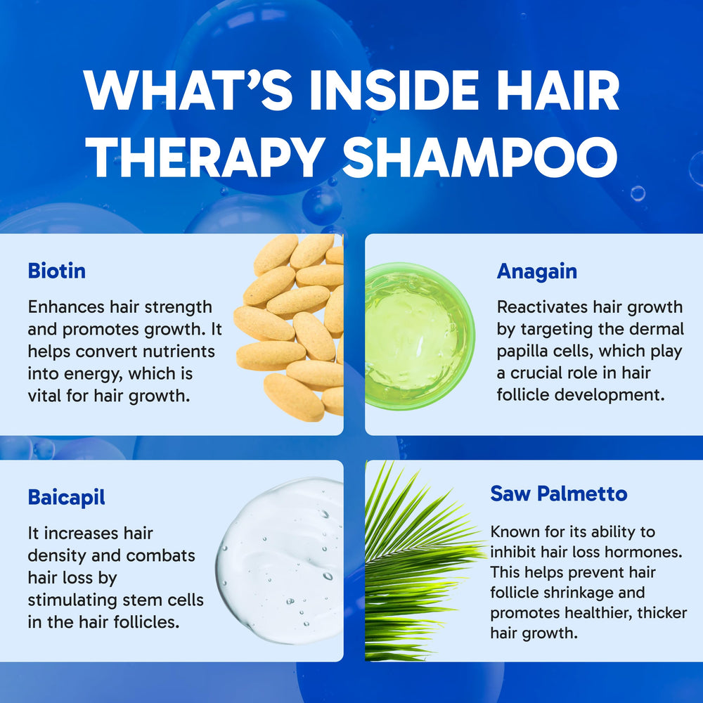 Clinical Effects Hair Therapy Shampoo lather closeup suggests gentle cleansing without sulfates.