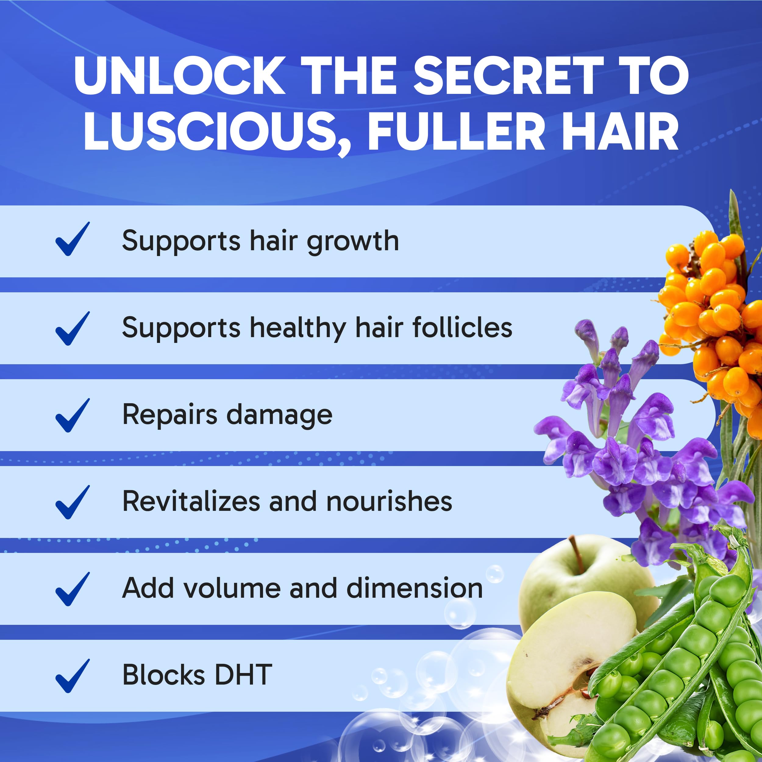 Clinical Effects Hair Therapy Shampoo packaging box highlights cruelty-free, USA-made quality.
