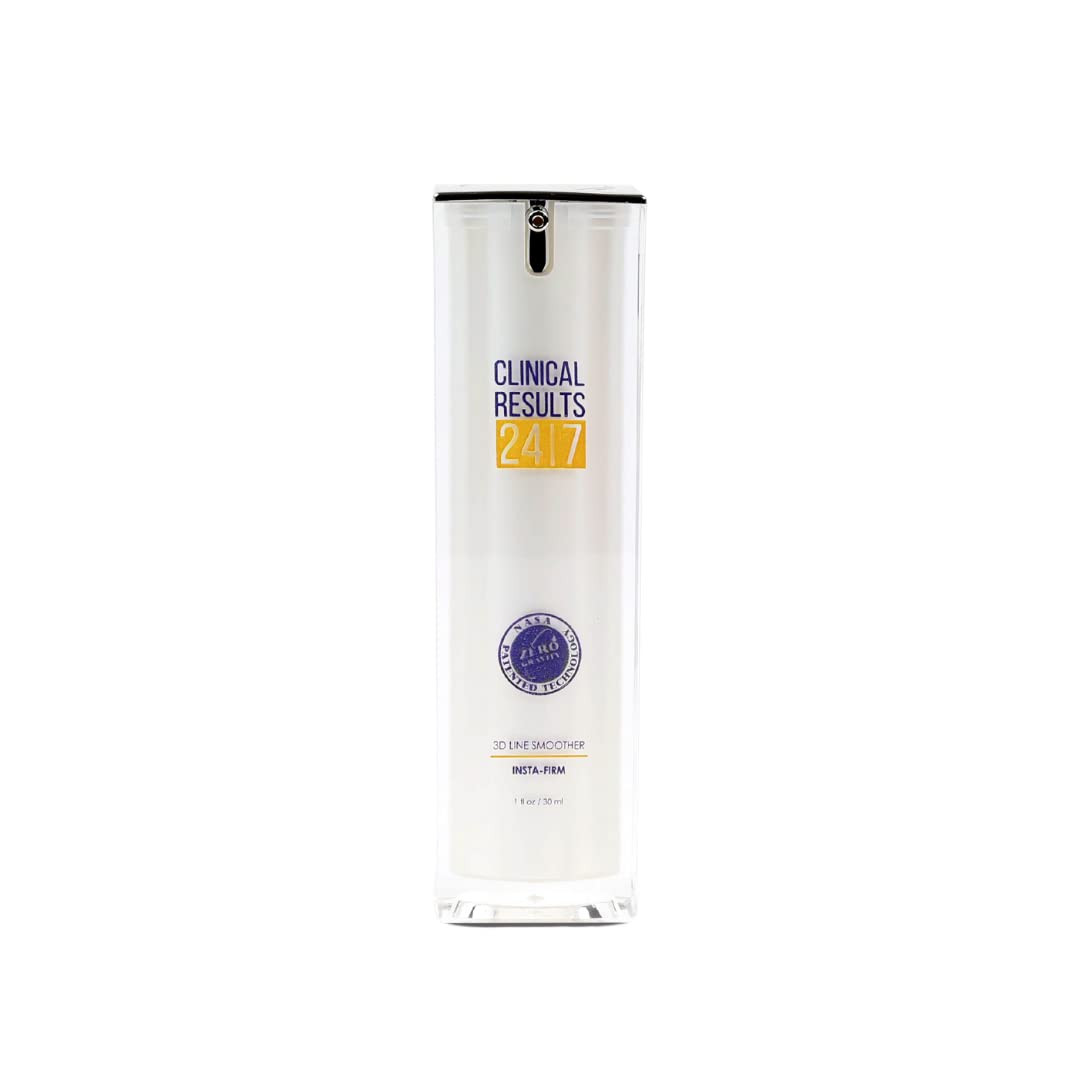 Clinical Results 24|7 Insta-Firm serum application demonstrates quick lift and smoothing potential.
