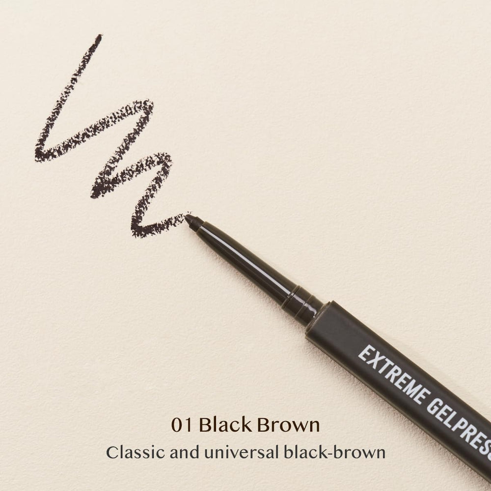 CLIO Extreme Gelpresso Pencil Eyeliner waterproof formula resists smudge during humid days.