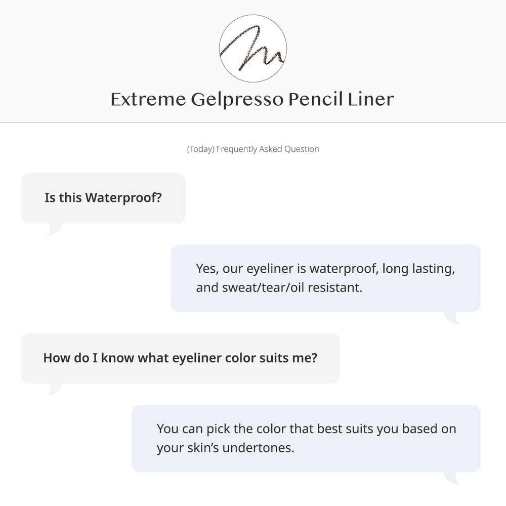 CLIO Extreme Gelpresso wear-test image suggests smudge-proof, waterproof performance.