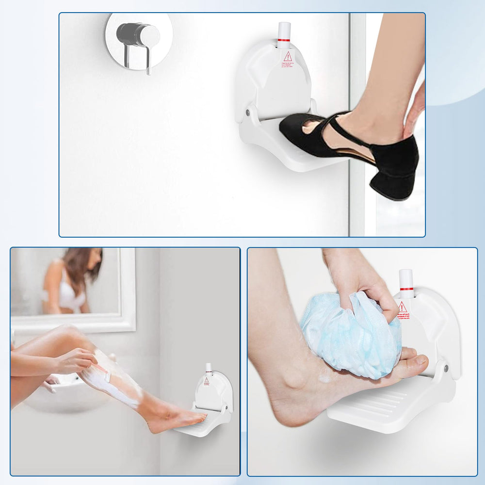 CLIO foot rest features non-slip surface for stability