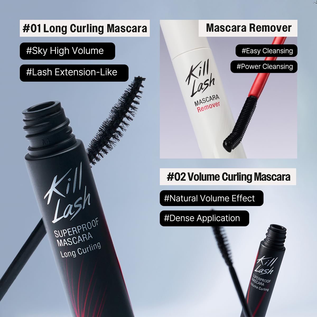 CLIO Kill Lash Superproof Mascara remover mini enables effortless, gentle removal