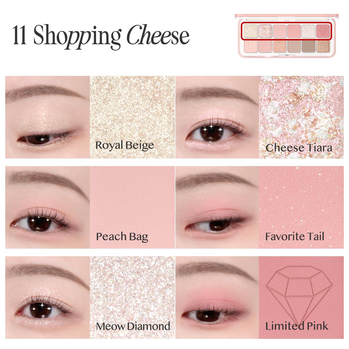 CLIO PRO EYE PALETTE AIR day to night versatility suits casual and glam moods.