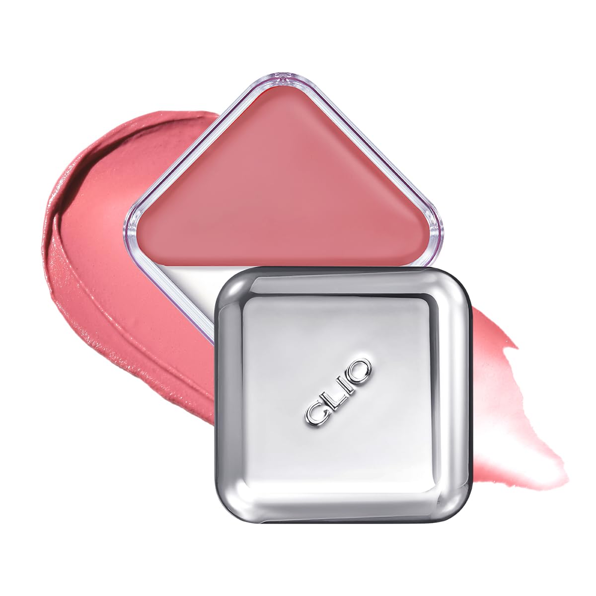 CLIO PROFESSIONAL Essential Lip & Cheek Tap compact case close-up for travel touch-ups.