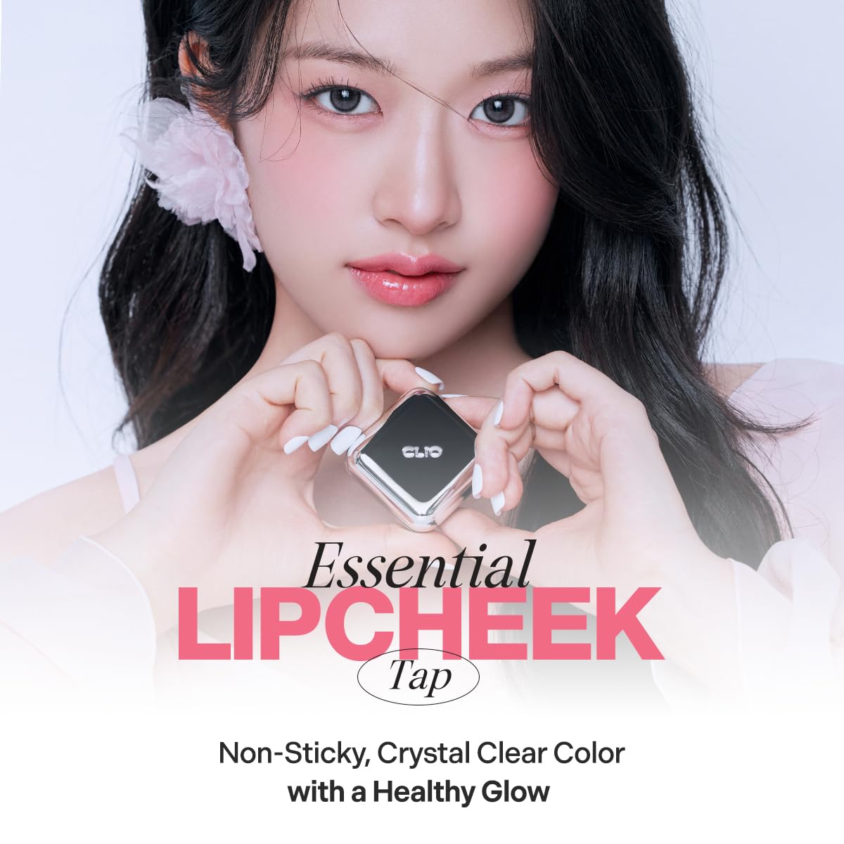 CLIO PROFESSIONAL Lip & Cheek Tap soft-melt texture close-up for smooth color.