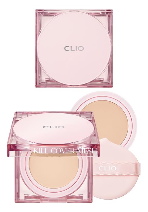 CLIO Kill Cover Mesh Glow Cushion glass packaging highlights premium feel