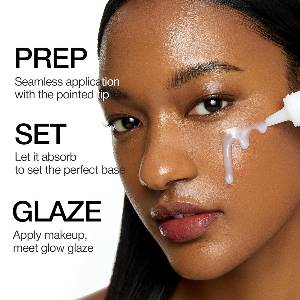 Milky texture used as makeup base with CLIO Glazing Milky Essence