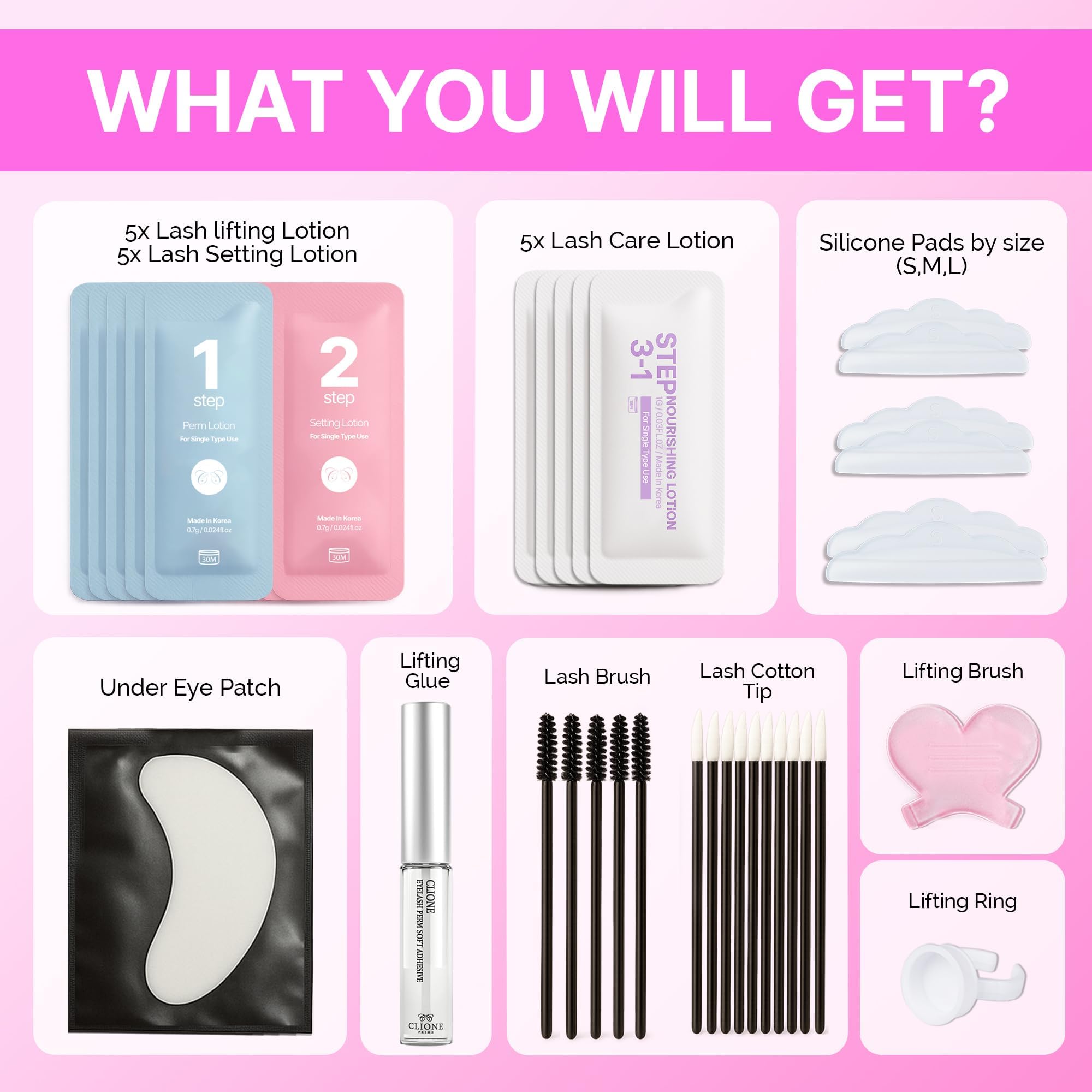 CLIONE PRIME beginner-friendly DIY lash perm setup demonstrated for easy home use.
