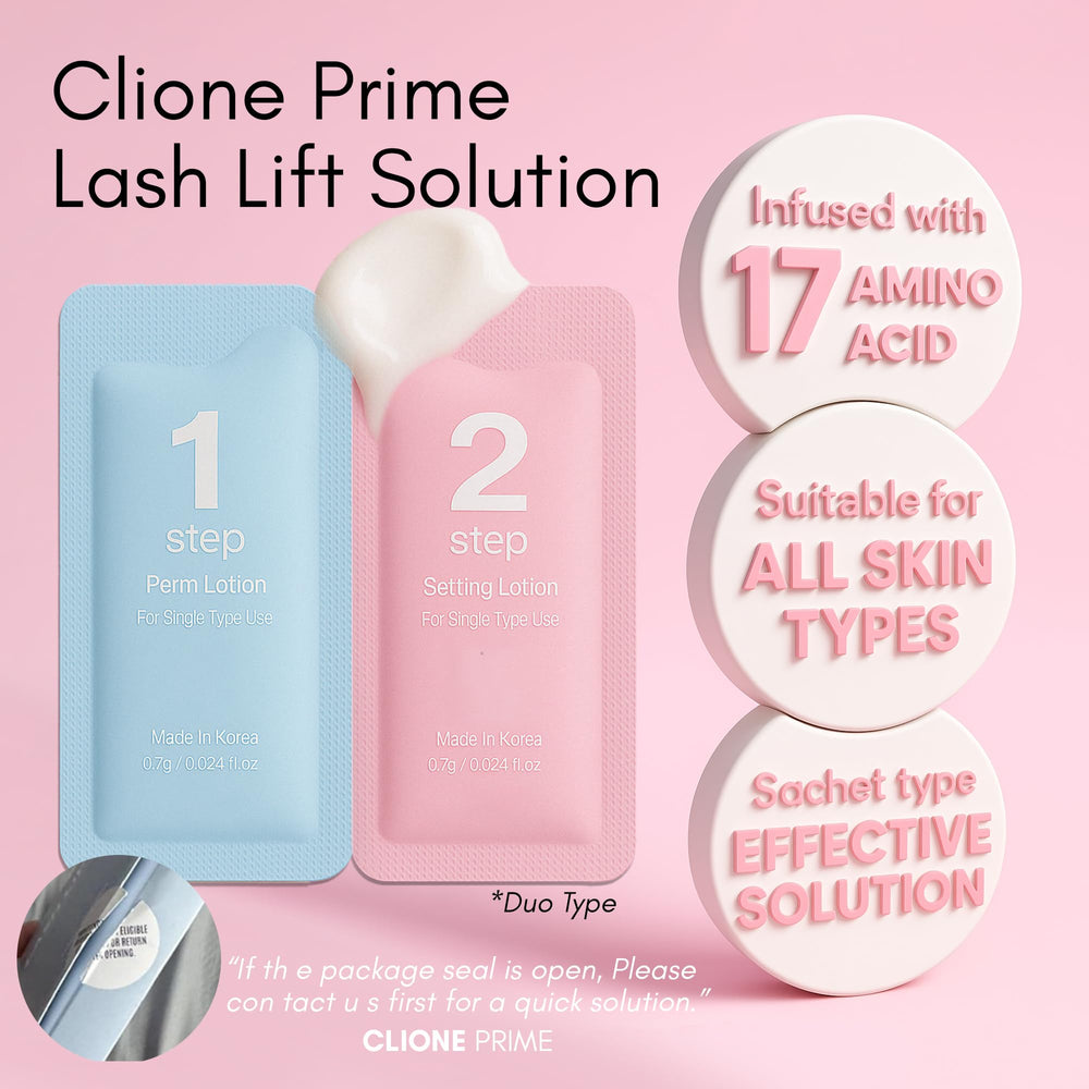 CLIONE PRIME cruelty-free formula emphasizes gentle lash care during process