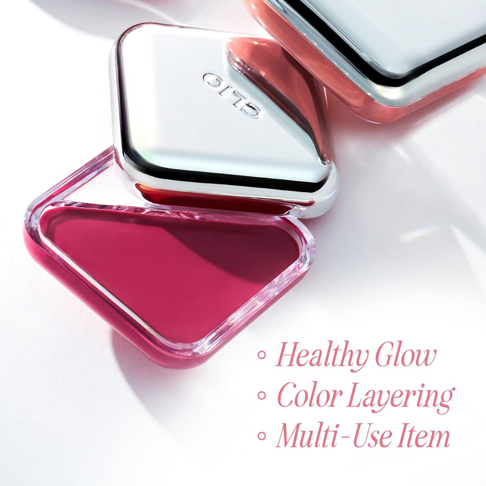 CLIO Professional Lip & Cheek Tap Rosy Blow compact case fits in a pocket