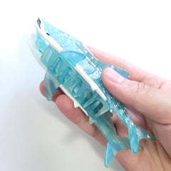 Clip Sugar whale shark clip cyan design suitable for any season and outfit