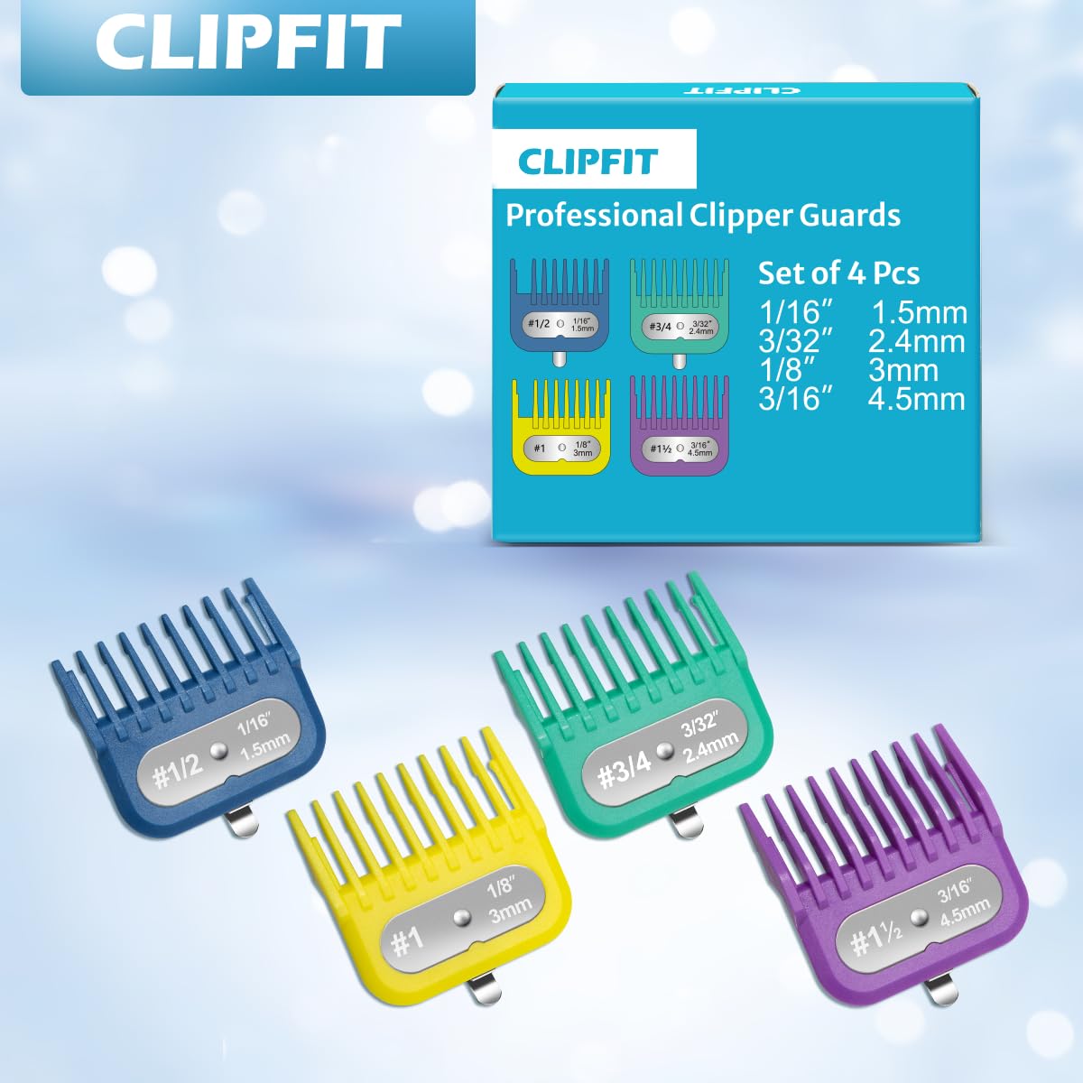 CLIPFIT guards in use, demonstrating precise trimming application
