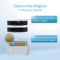 CLIPFIT replacement kit packaging includes foil head and cutters for easy maintenance