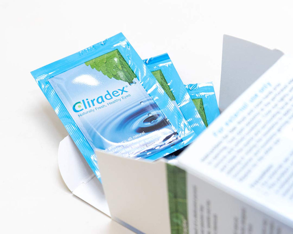 Cliradex towelettes vegan-friendly symbol emphasizes cruelty-free care