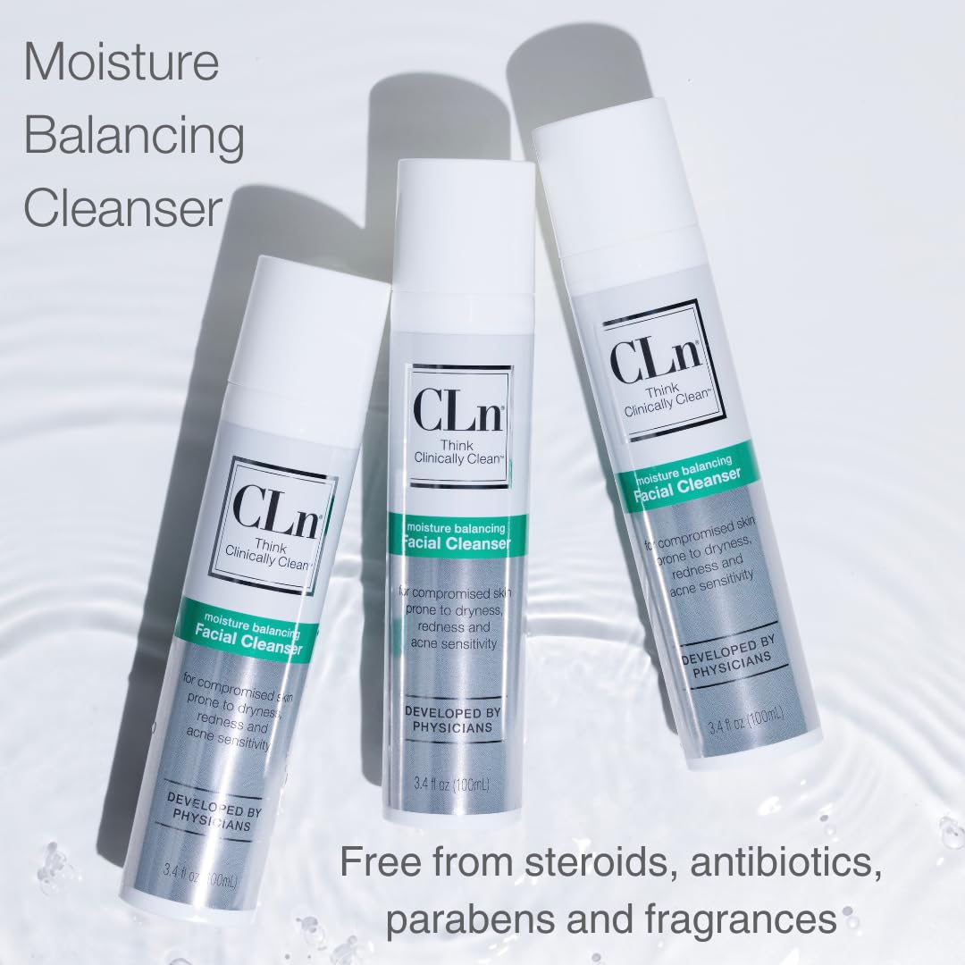 CLn facial cleanser daily cleanse shot supports calm, clean mornings