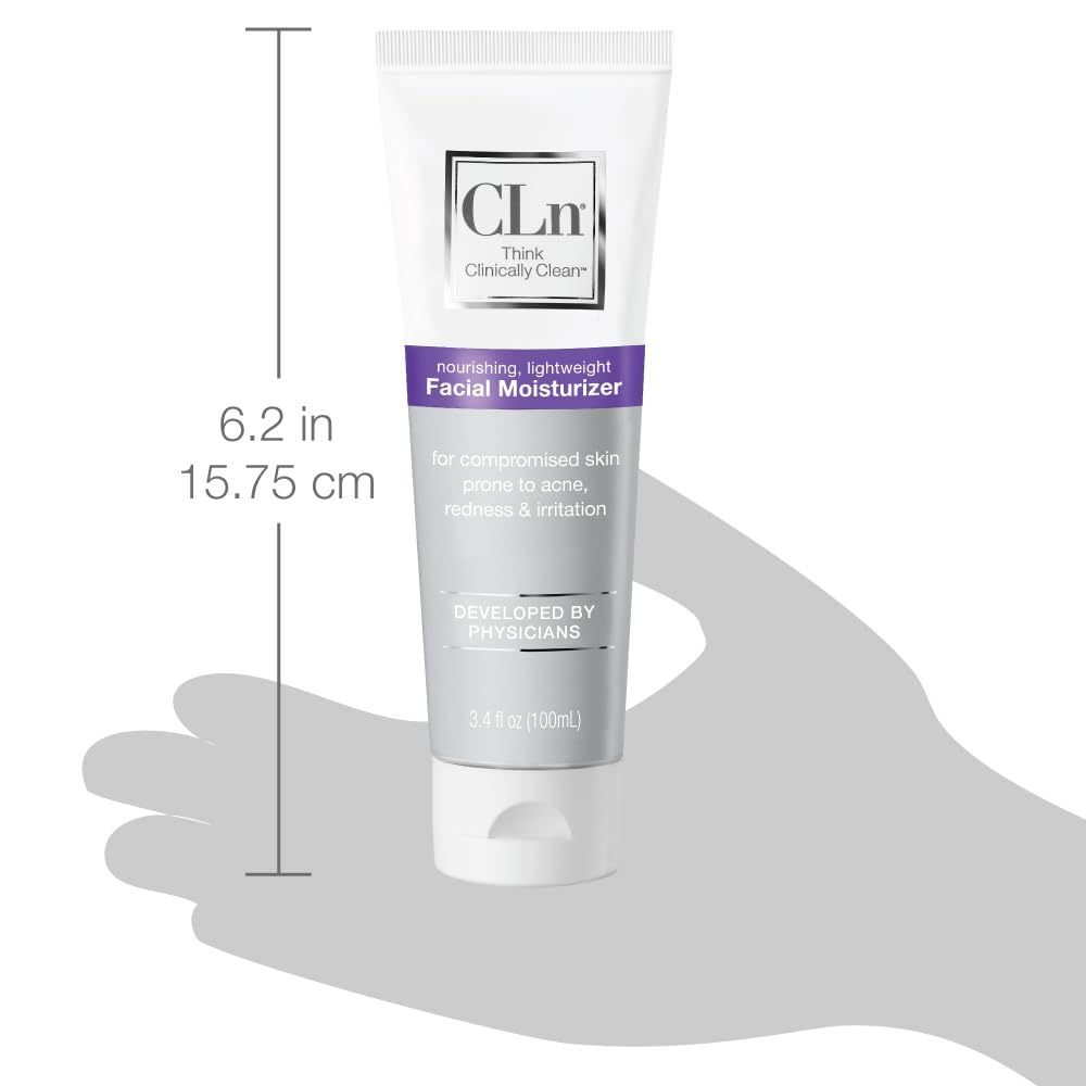 CLn Facial Moisturizer long-lasting hydration illustration for balanced skin.