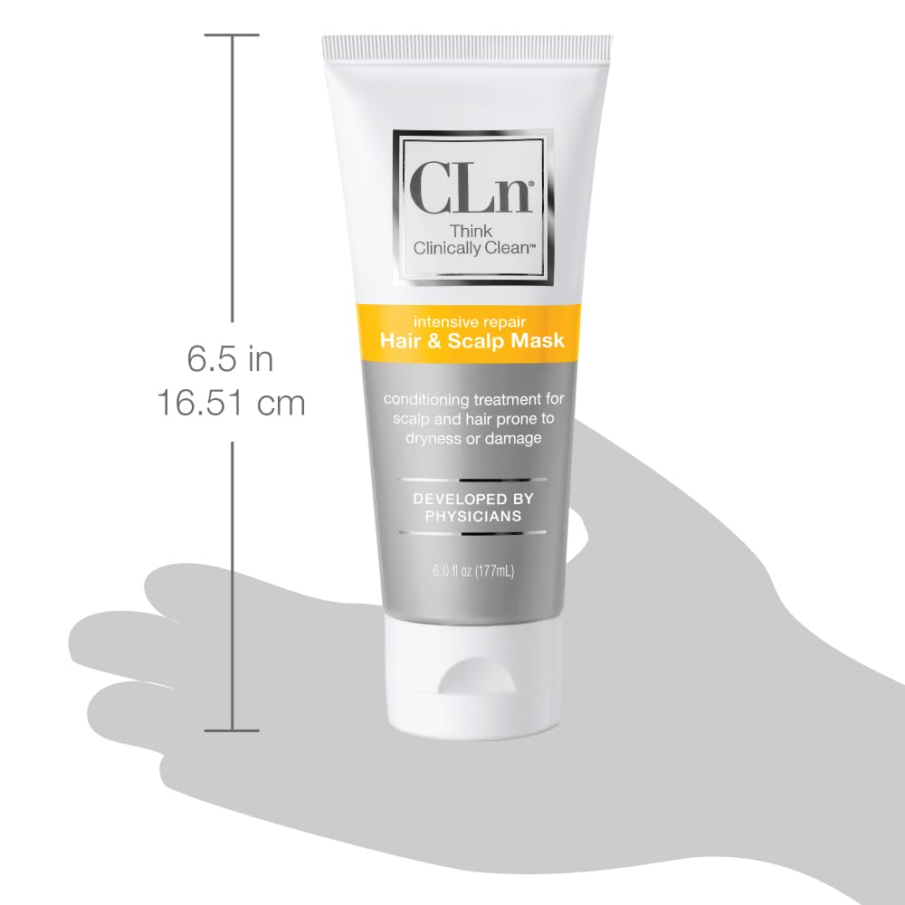 CLn Hair Mask all hair types coverage delivers balanced moisture for every strand.