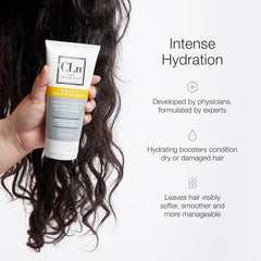 CLn Hair Mask application on hair suggests versatile weekly treatment for nourishment.