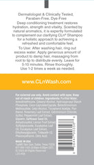 CLn Hair Mask cream texture emphasizes rich conditioning for dry hair.